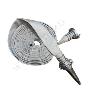 Рукав пожарный для кранов морозостойкий РПК-(В)-50-1,0-УХЛ1 с головкой рукавной ГР-50АП и стволом ручным пожарным РС-50.01А